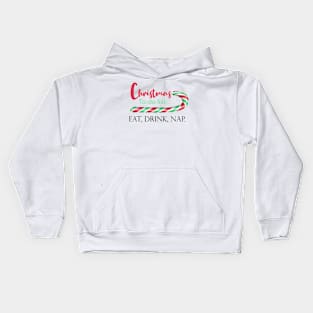 Christmas Candy Canes Kids Hoodie